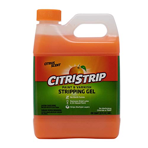 Citristrip QCSG801 Гель для снятия краски и лака, 1 кварт (упаковка из 1 шт.), оранжевый