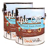 DeckWise Ipe Oil Қатты ағаш палубасы Жартылай мөлдір 250 VOC табиғи әрлеу (1 галлон пакетіне 2)