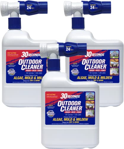 30 SECONDS Outdoor Cleaner - быстрые результаты, очищает пятна от водорослей, плесени и грибка, грязи и копоти...