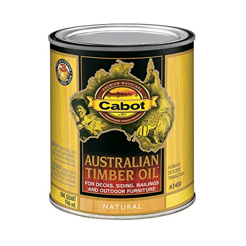 1 кварта Cabot Stains 3400 Natural Australian Timber Oil Triple Oil Protection
