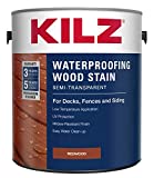 KILZ Waterproof Wood Stain, для наружных работ, полупрозрачный, красное дерево, 1 галлон