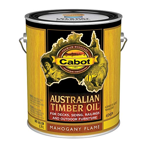 Cabot 140.0003459.007 Австралиялық ағаш бояуы, 1 галлон, қызыл ағаш жалыны
