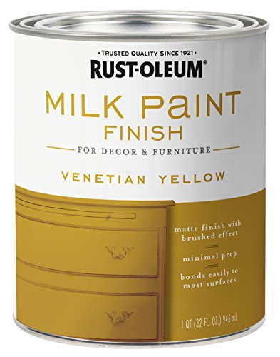 Rust-Oleum 334195 Молочная краска, кварт, венецианский желтый