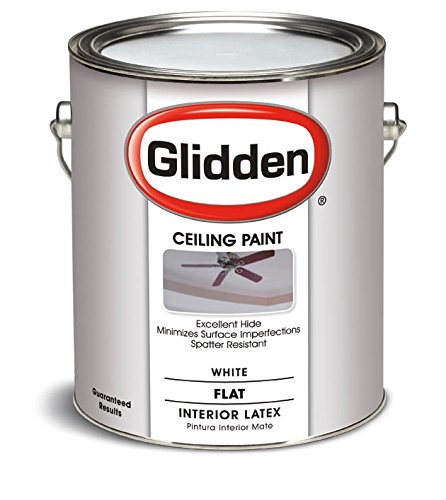 Латексная краска для потолка Glidden Interior, белая, плоская, 1 галлон